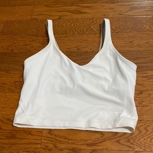 lululemon align tank top, size 6, white, not padded